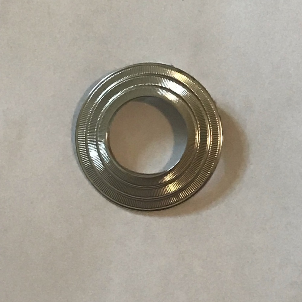Silver Round Scarf Clip